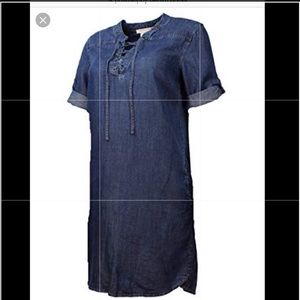 Philosophy Denim Lace Up Tunic/Dress